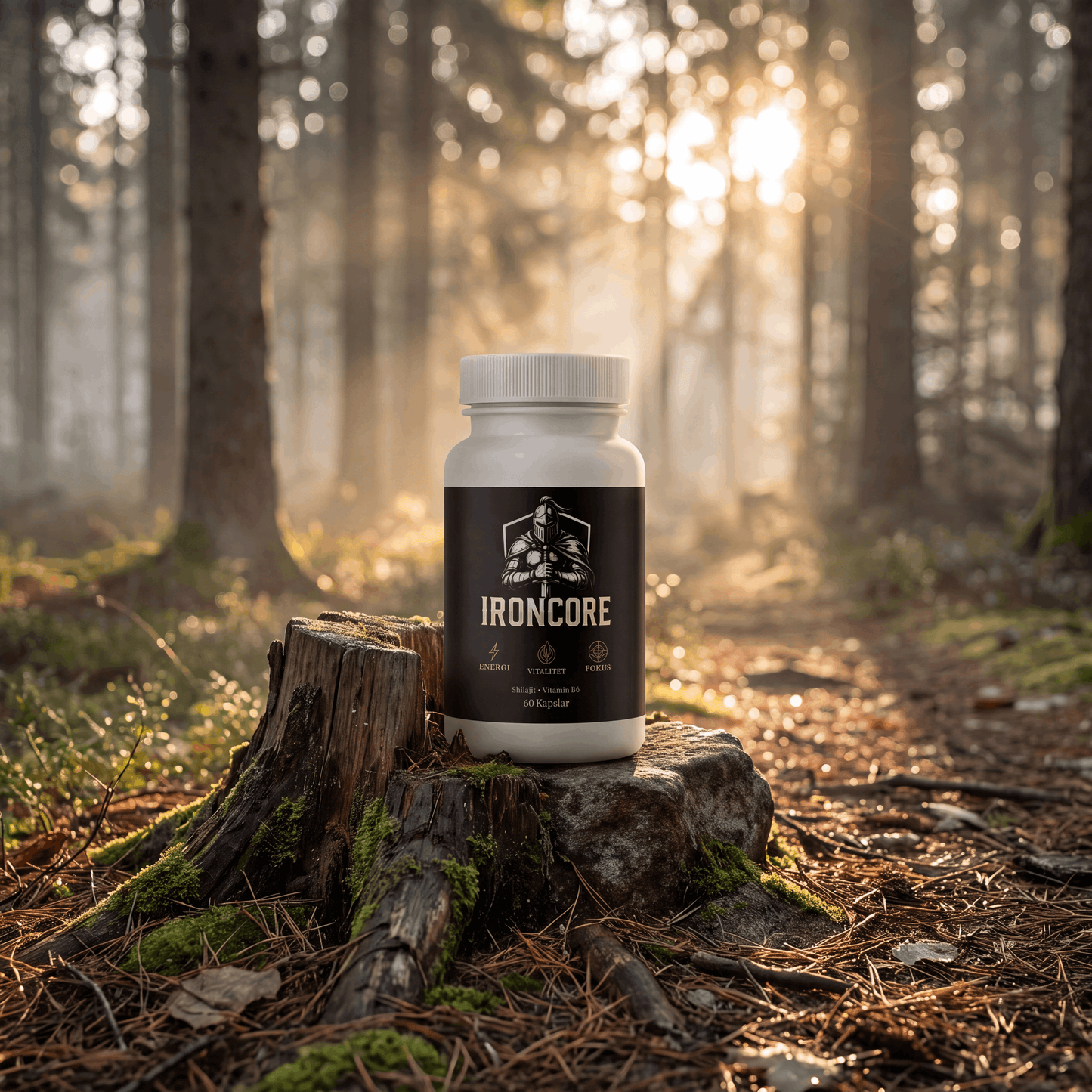 IRONCORE - Shilajit + Vitamin B6 - 60 Kapslar